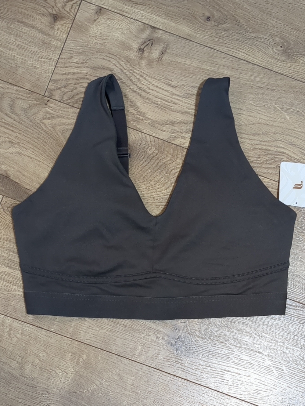 NWT Fabletics All Day Every Day‎ Low Impact Taupe Slate Women's Bra Size L - Picture 5 of 7